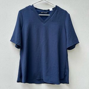 Waraire for McDonald’s Uniform Shirt Men’s Medium Regular Navy Blue V-Neck Work